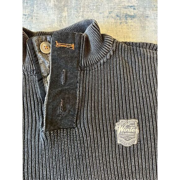 NHL Salute by Levelwear 2016 Winter Classic Gray High Neck 3 Button Pullover XL - Picture 3 of 7